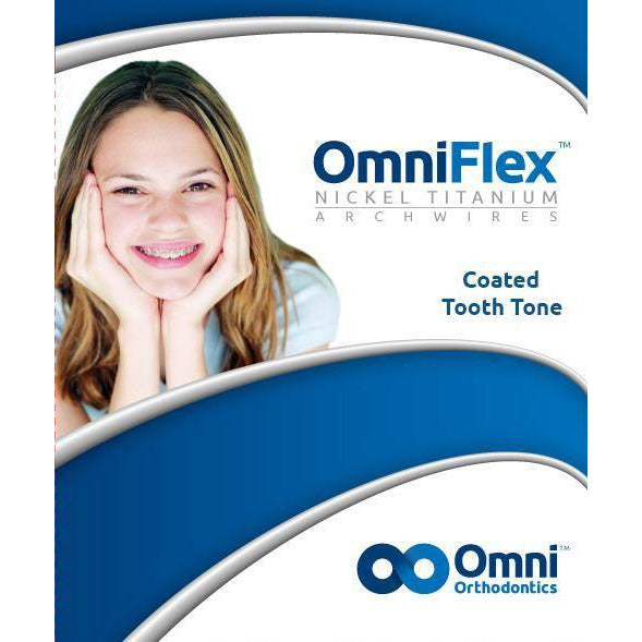 Tooth Tone Coated Nickel Titanium- Oval Form 10/Pk - Omni Orthodontics